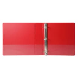 Pen + Gear 3-Ring Durable View Binder, 2 inch Binder Ring Type, Slant D-Ring, Red, 6 Pack - Thumbnail 3