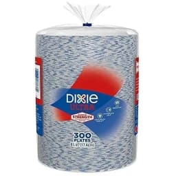 Dixie Disposable Paper Plates, 6.875", 300 Ct - Thumbnail 1