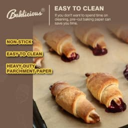 Baklicious 220 Pcs 9x13inch Brown Unbleached Pre Cut Parchment Paper Sheets,Non-Stick - Thumbnail 6