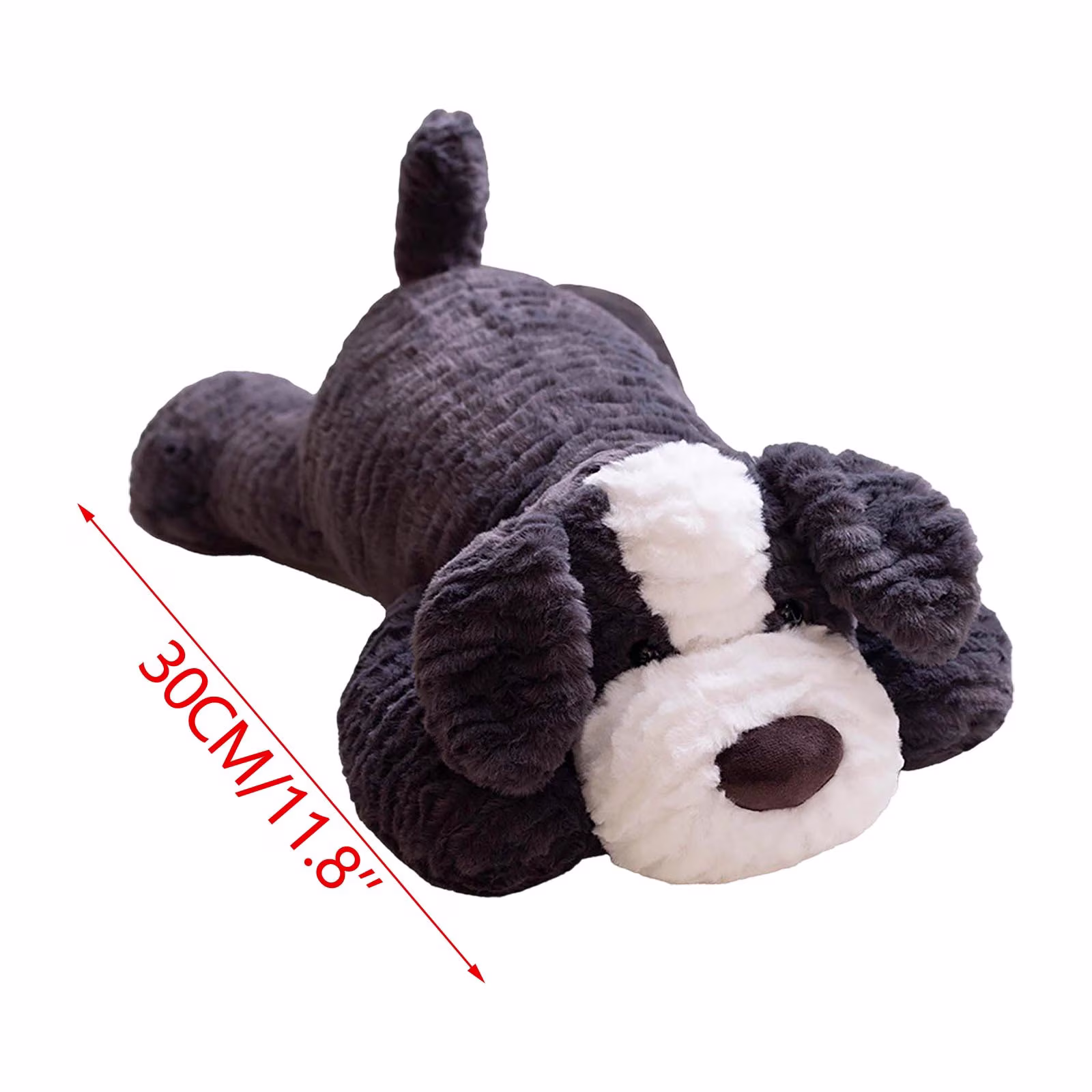 E-962 B Soft Lying Dog Plush Doll Cuddly For Home Comfort #GC14A - Thumbnail 3