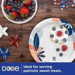 Dixie Disposable Paper Plates, 6.8", Multi-Color, 50 Count - Thumbnail 2