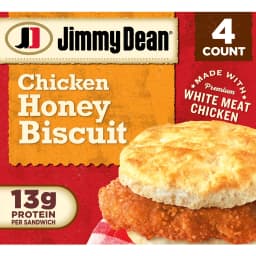 Jimmy Dean Frozen Breakfast Sandwich, Chicken Honey Biscuit, 4 Count - Thumbnail 1
