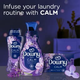 Downy Ultra Soft Liquid Fabric Softener, Calm, Lavender & Vanilla Bean, 93 fl oz, 138 Loads - Thumbnail 9