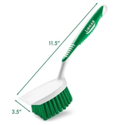Libman Heavy Duty All Purpose Scrub Brush with Built-In Scraper and Recycled Fibers - Thumbnail 3
