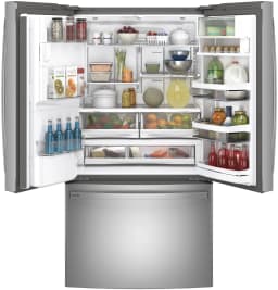 Ge Profile Pye22k 36" Wide 22.2 Cu. Ft. Counter Depth French Door Refrigerator - Stainless - Thumbnail 4