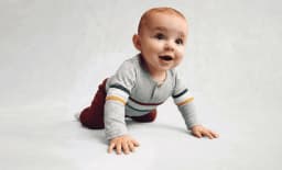 Wonder Nation Baby Boys' Thermal Henley Bodysuit with Long Sleeves, Sizes 0M-24M - Thumbnail 4