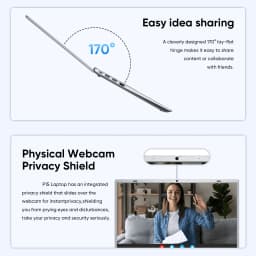 15.6" 1080p Laptop, Intel Pentium Gold 6500Y up to 3.4GHz 16GB RAM 256GB SSD, Slim Portable for Everyday Use, Home - Thumbnail 6