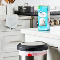 Great Value Tall Kitchen Trash Bags, 13 gal, Drawstring, Unscented, 40 Bags - Thumbnail 3