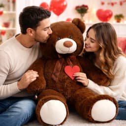 HollyHOME 36 Inch Giant Teddy Bear Big Plush Stuffed Animal Soft Cuddly Toy Gift for Girlfriend Kids Valentine's Day Chocolate - Thumbnail 7