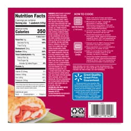 Great Value Pepperoni & Cheese Filled Sandwiches, 9 oz, 2 Count (Frozen) - Thumbnail 6