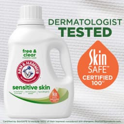 ARM & HAMMER Sensitive Skin Free & Clear Liquid Laundry Detergent Soap, 170 fl oz, 170 Loads - Thumbnail 6