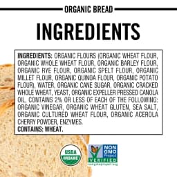 Dave's Killer Bread White Bread Done Right Organic Bread Loaf, Organic White Bread, 24 oz, Shelf-Stable (24 ounce) - Thumbnail 5