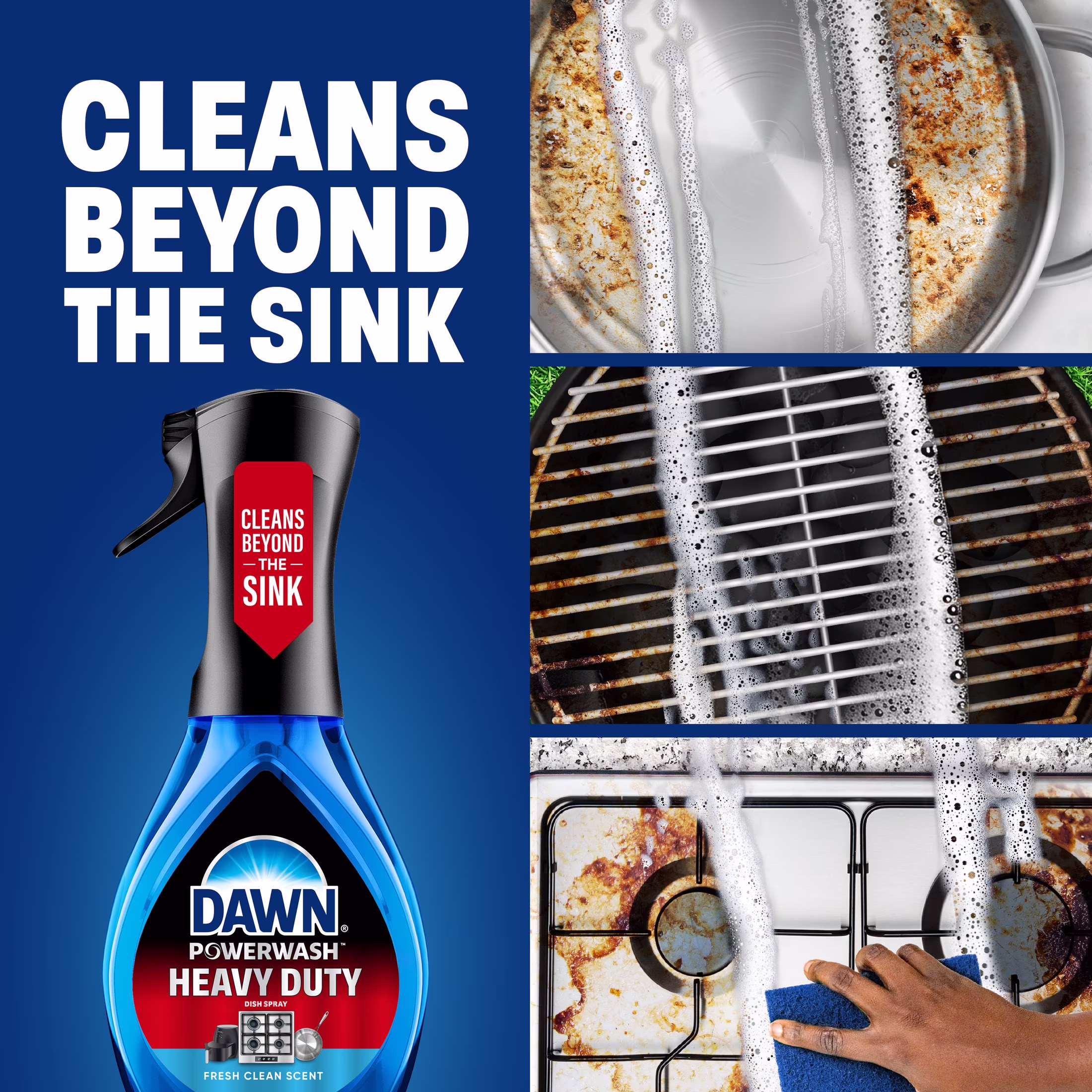 Dawn Powerwash Heavy Duty Dish Spray Fresh Clean, 21.5 oz 2pk Refills - Thumbnail 2