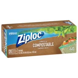Ziploc® Compostable Sandwich Bags, Food Storage Zipper Bags, 40 Count - Thumbnail 11