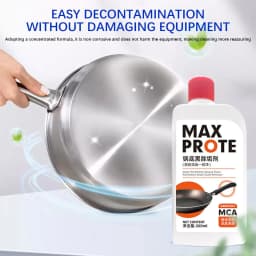 Pot Bottom Gel Cleaner,Heavy Duty Stainless Steel Kitchen Degreaser for Tough Oil Stains,Multi-Surface Instant Grease Removal for Cookware Appliances - Thumbnail 7