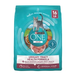 Purina ONE Plus, Urinary Tract Health Formula Dry Cat Food, Chicken, 16 lb Bag - Thumbnail 1