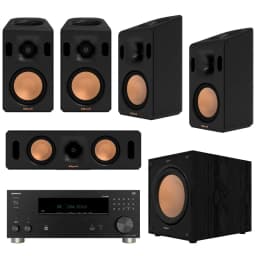 Klipsch Reference Cinema System, Black, Bundle With Onkyo TX-RZ30 170W 9.2-Channel 8K 4K Network AV Receiver - Thumbnail 9