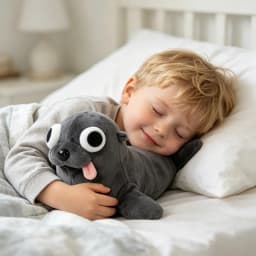 DGMIOCS Funny Gray Seal Plush Toy - Goofy Big-Eyed Stuffed Animal with Tongue Out, Soft Cuddly Seal Companion for Kids & Adults, Cute Silly Marine - Thumbnail 4