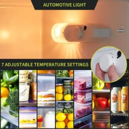 Garvee 7.5 Cu. Ft. Two-Door Refrigerator with Top Freezer, Apartment Size Fridge with 7-Level Thermostat, 39dB Low Noise Compact Fridge for Home - Thumbnail 7