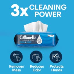 Cottonelle Fresh Care Flushable Wet Wipes, 1 Resealable Bag - Thumbnail 9