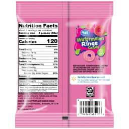 Great Value Watermelon Rings Gummy Candy, 4 oz - Thumbnail 4