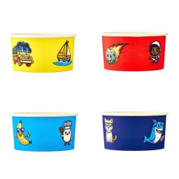 Great Value Kids Disposable Paper Bowls, 8 oz, Multicolor, 20 Count - Thumbnail 4