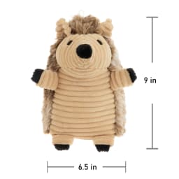 (3 pack) Vibrant Life Brown Hedgehog Plush Dog Toy with Squeaker, Chew Level 2 - Thumbnail 10