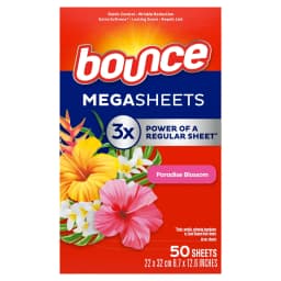 Bounce Dryer Sheets, Paradise Blossom Scent, 50 Mega Dryer Sheets - Thumbnail 10
