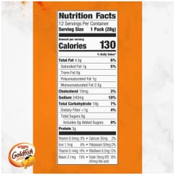 Goldfish Cheddar Cheese Crackers, Snack Packs, 1 oz, 12 Count Multi-Pack Tray - Thumbnail 2