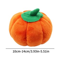 ​2 Pack Durable Pumpkin Chew Toys for Dogs & Cats - Tough Dental Teething Puppy Kitten Toys, Halloween Orange Pet Chewers (5.5 Inch)​​ Orange - Thumbnail 3