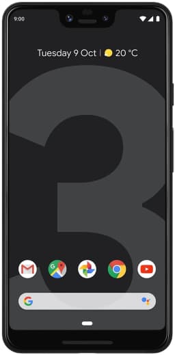 Google - Pixel 3 XL with 128GB Memory Cell Phone Unlocked - Just Black - Thumbnail 1