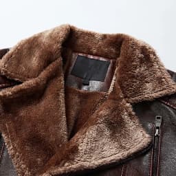 Bazeneo Leather Jacket Mens Winter Fleece Faux Leather Jacket Zipper Warm Biker Jackets with Pockets Vintage Brando Style Motorbike Jackets Faux Shearling Thicken Outwear Casual Tops - Thumbnail 4