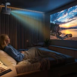 Restored Hisense C2 Ultra, Triple Laser Smart Portable Projector, 4K UHD, 3,000 Lumens, 65” – 300”, Dolby Vision - Thumbnail 5