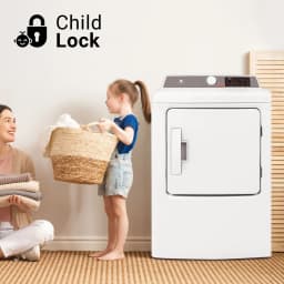 Arctic Wind 7.0-cu. ft. Electric Dryer, White, AED70 - Thumbnail 5