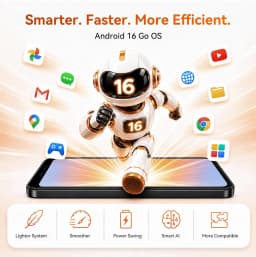 Blackview WAVE 2C 5" Unlocked Phone,Android 16 GO,9GB+32GB Octa-Core,Face Unlock,3000mAh Battery,4G LTE Unlocked Smartphone,Shadow Black - Thumbnail 9
