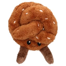 Vibrant Life Brown Pretzel Plush Dog Toy with Squeaker, Chew Level 1 - Thumbnail 1