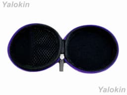RHEA- Purple Protective Eva Leather Hard Travel Carrying Case For Earphones Bluetooths - Thumbnail 4