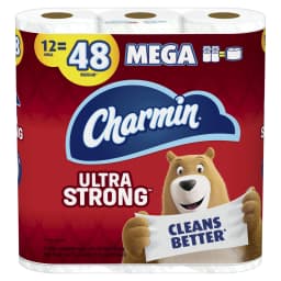 Charmin Ultra Strong Toilet Paper, 12 Mega Roll, 264 Sheets per Roll - Thumbnail 9