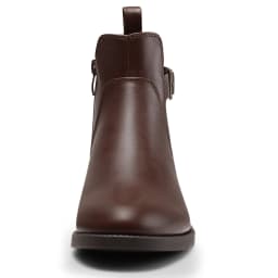 HARVEST LAND Women Chelsea Boots Brown Buckle Ankle Boots Fashion Soft Flat Booties for Female Size 6 - Thumbnail 4