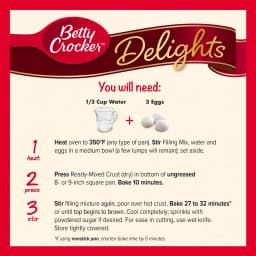 Betty Crocker Delights Supreme Lemon Bars Mix, 16.5 oz - Thumbnail 4