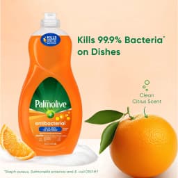 Ultra Palmolive Antibacterial Dish Liquid, Orange Scent, Mess-Free, Easy-Flip Cap, 42 fl oz - Thumbnail 2