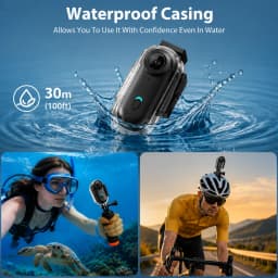 JETO 1080P Mini Body Camera 64GB, Wearable Clip-On POV Camera WiFi App - Thumbnail 8