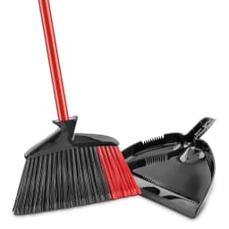 Libman High Power Angle Broom and Dustpan Set with Steel Handle - Thumbnail 3