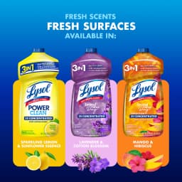 Lysol All Purpose Cleaner, Multi-Surface Disinfectant Floor Cleaner for Mopping Solution, for Bathroom & Kitchen, Mango & Hibiscus, 28 fl oz - Thumbnail 4