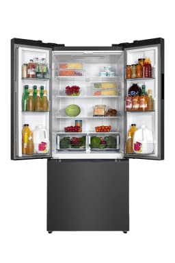 Hamilton Beach, 16.6 Cu. Ft. French Door Refrigerator, Black Stainless - Thumbnail 2