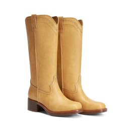 DREAM PAIRS Women's Knee High Boots Square Toe Tall Boots Pull-On Western Stitching Block Heel Fashion Boots - Thumbnail 5