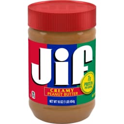 Jif Creamy Peanut Butter, 16 oz Jar - Thumbnail 1