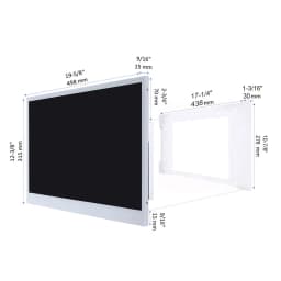 Elecsung 22 inches White Color LED Smart TV Waterproof Bathroom Television IP66 Shower TV ATSC Tuner WiFi - Thumbnail 5