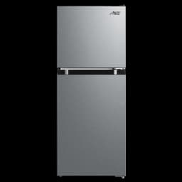 Arctic King 4.5 Cu Ft Two-Door Compact Refrigerator, Stainless Steel Look - Thumbnail 1