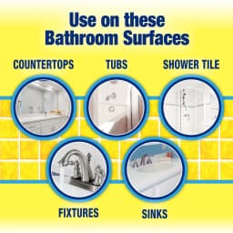 Scrub Free Total Bathroom Cleaner with OxiClean, Lemon Scent, 32 fl oz - Thumbnail 3